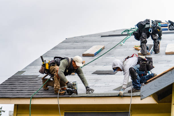 Professional Roof Replacement technician working in Caldwell, OH